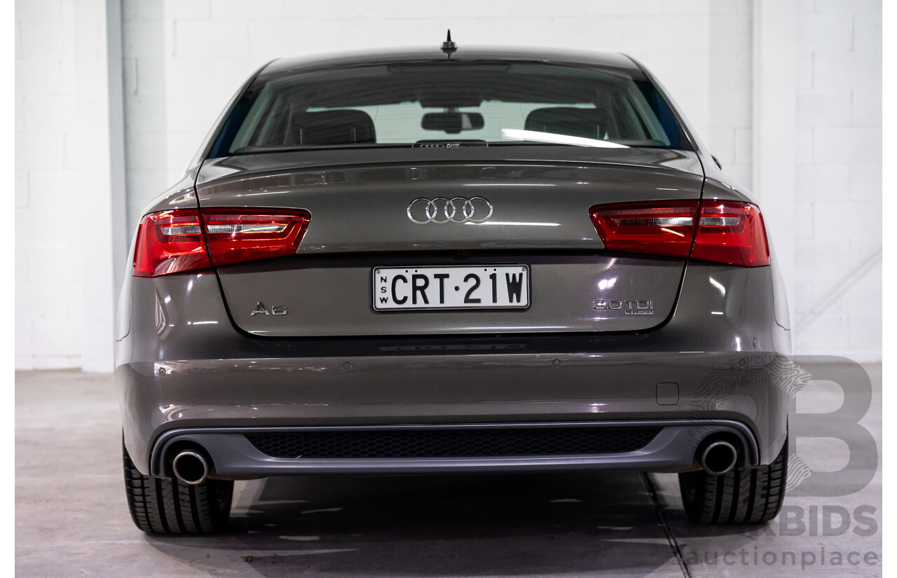 3/2012 Audi A6 3.0 TDi S-Line Quattro 4GL 4d Sedan Dakota Grey Metallic Turbo Diesel V6 3.0L