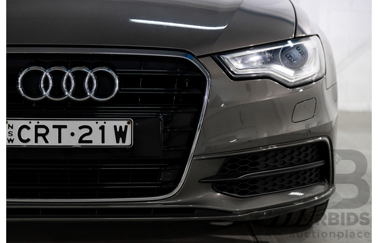 3/2012 Audi A6 3.0 TDi S-Line Quattro 4GL 4d Sedan Dakota Grey Metallic Turbo Diesel V6 3.0L