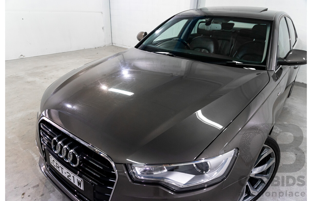 3/2012 Audi A6 3.0 TDi S-Line Quattro 4GL 4d Sedan Dakota Grey Metallic Turbo Diesel V6 3.0L