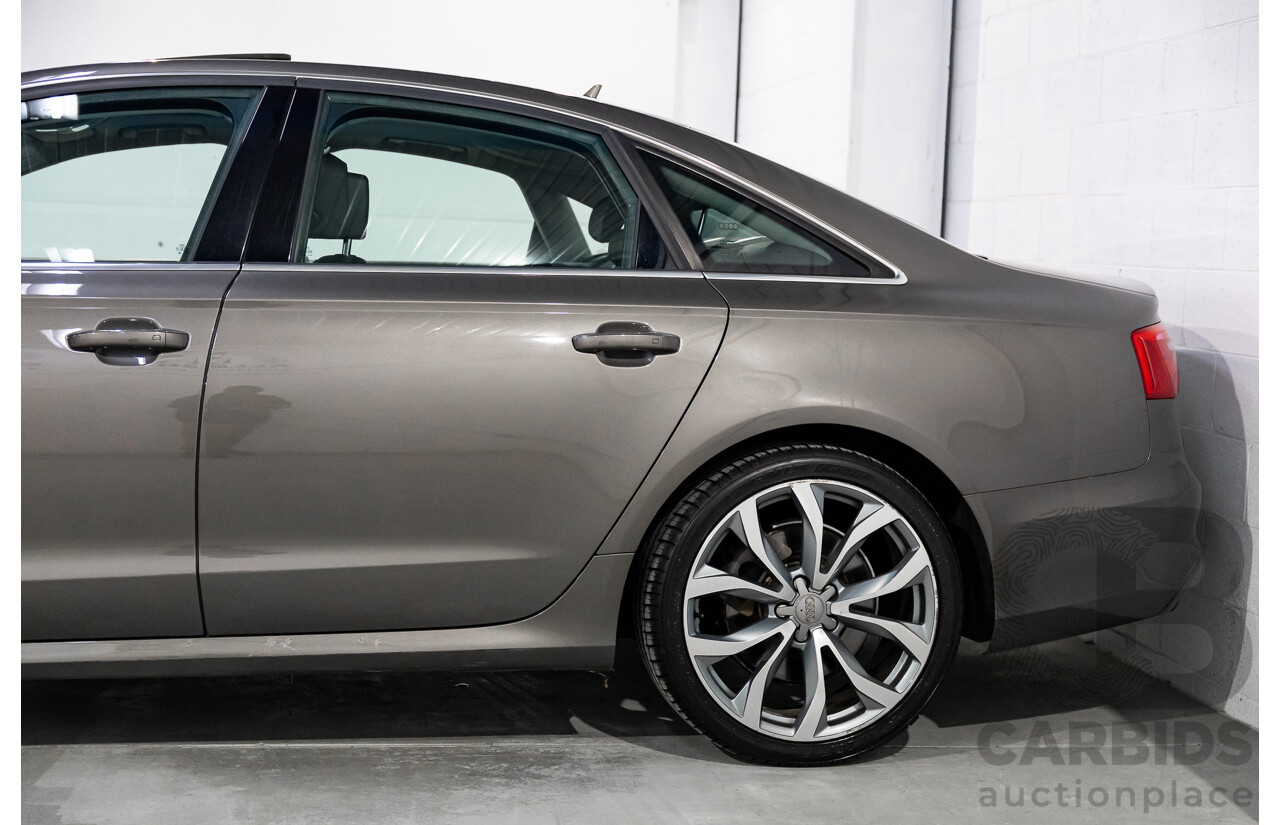 3/2012 Audi A6 3.0 TDi S-Line Quattro 4GL 4d Sedan Dakota Grey Metallic Turbo Diesel V6 3.0L