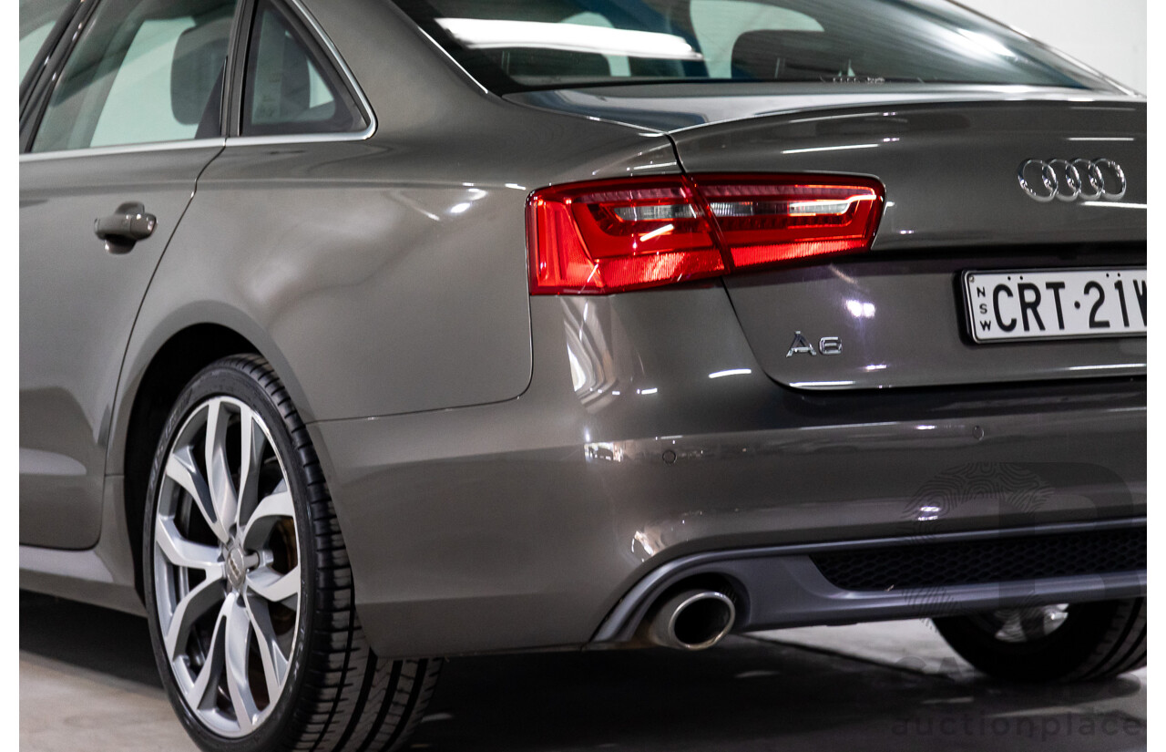 3/2012 Audi A6 3.0 TDi S-Line Quattro 4GL 4d Sedan Dakota Grey Metallic Turbo Diesel V6 3.0L