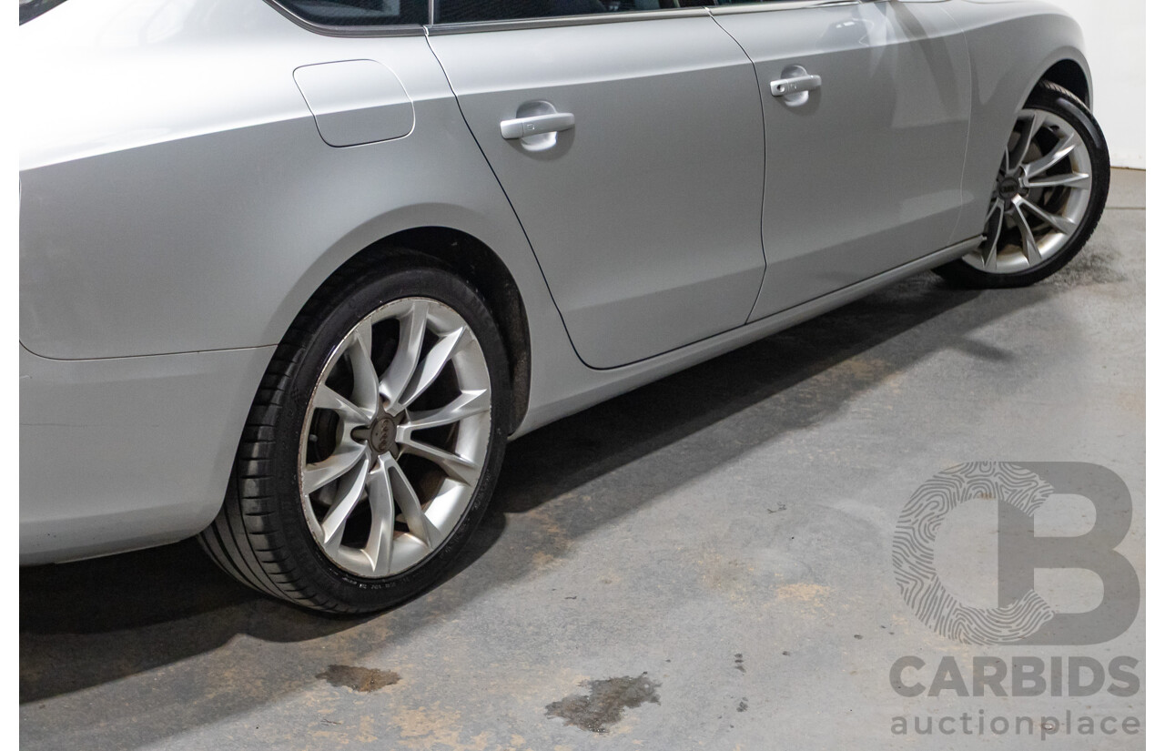 11/2013 Audi A5 Sportback 2.0 TFSI Quattro (AWD) 8T MY13 5d Ice Silver Metallic Turbo 2.0L