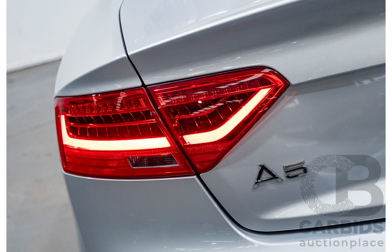 11/2013 Audi A5 Sportback 2.0 TFSI Quattro (AWD) 8T MY13 5d Ice Silver Metallic Turbo 2.0L