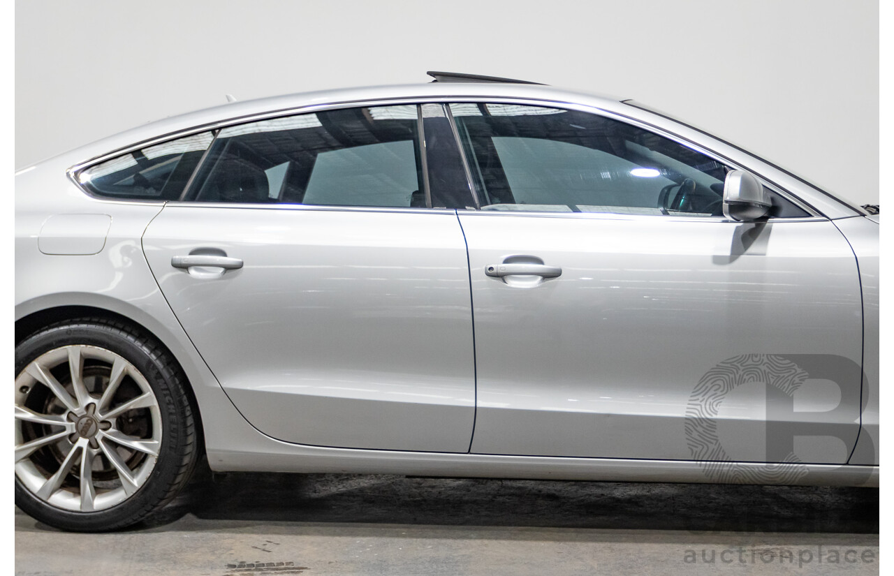 11/2013 Audi A5 Sportback 2.0 TFSI Quattro (AWD) 8T MY13 5d Ice Silver Metallic Turbo 2.0L