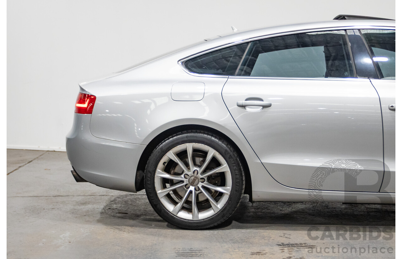 11/2013 Audi A5 Sportback 2.0 TFSI Quattro (AWD) 8T MY13 5d Ice Silver Metallic Turbo 2.0L