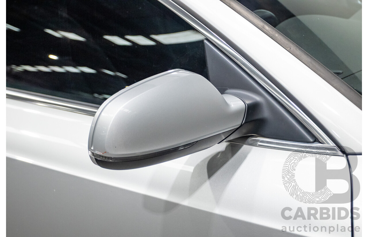 11/2013 Audi A5 Sportback 2.0 TFSI Quattro (AWD) 8T MY13 5d Ice Silver Metallic Turbo 2.0L