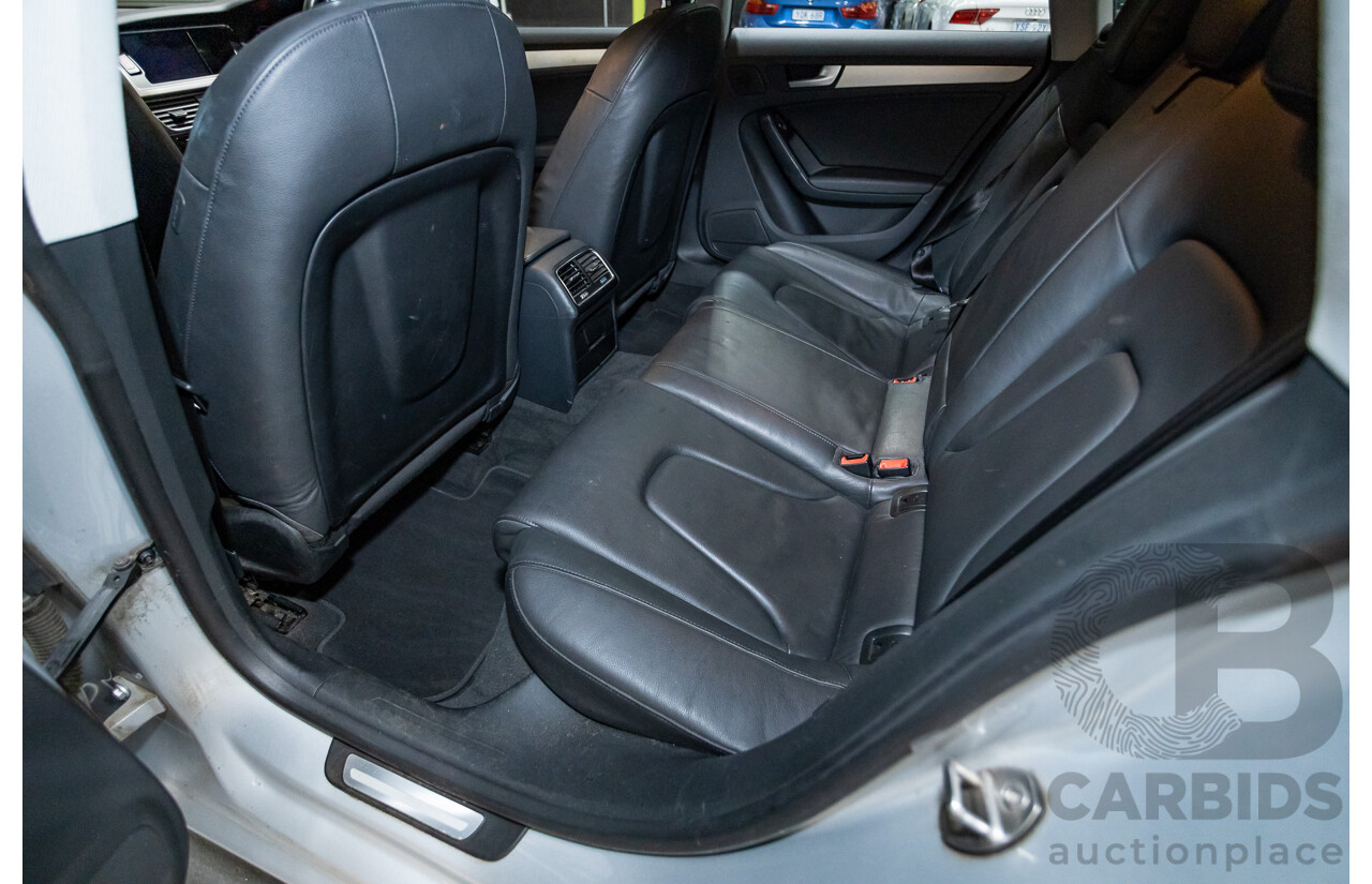 11/2013 Audi A5 Sportback 2.0 TFSI Quattro (AWD) 8T MY13 5d Ice Silver Metallic Turbo 2.0L