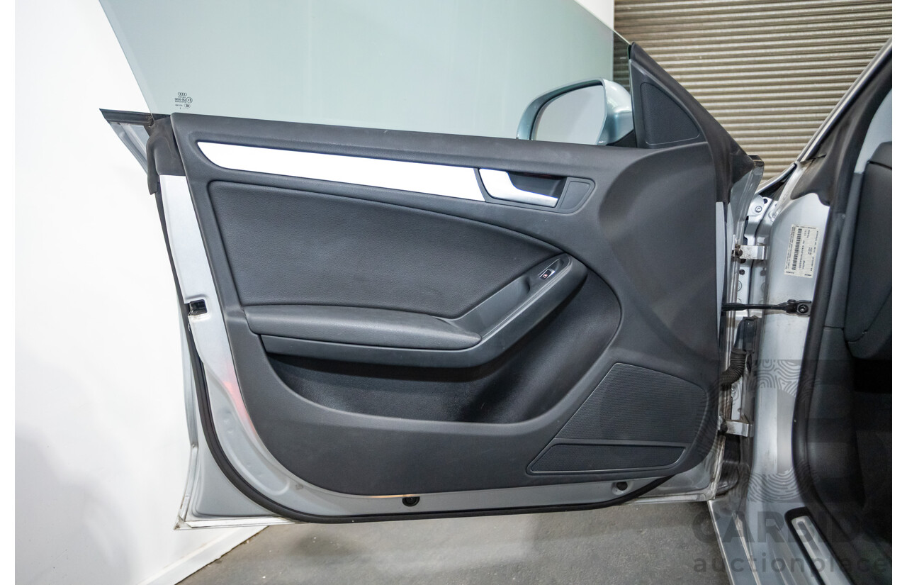 11/2013 Audi A5 Sportback 2.0 TFSI Quattro (AWD) 8T MY13 5d Ice Silver Metallic Turbo 2.0L