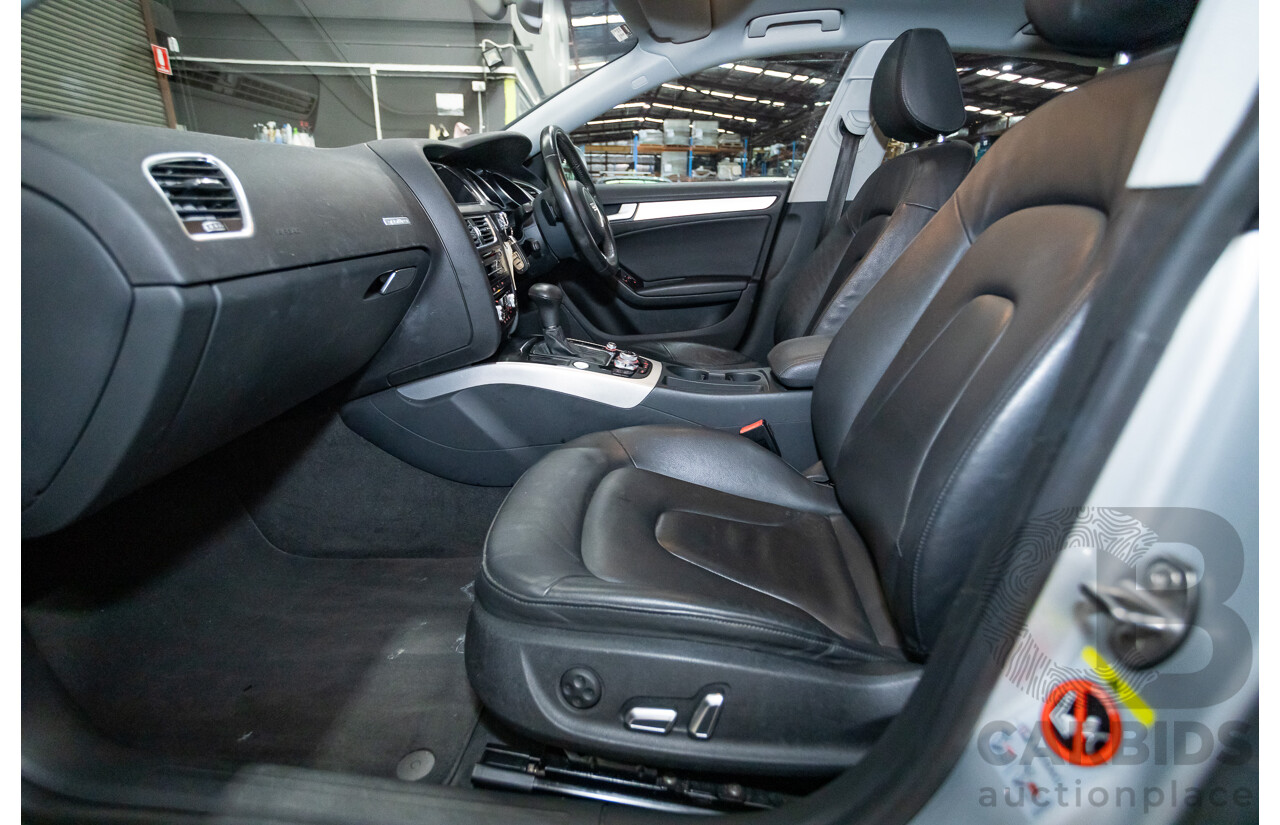 11/2013 Audi A5 Sportback 2.0 TFSI Quattro (AWD) 8T MY13 5d Ice Silver Metallic Turbo 2.0L