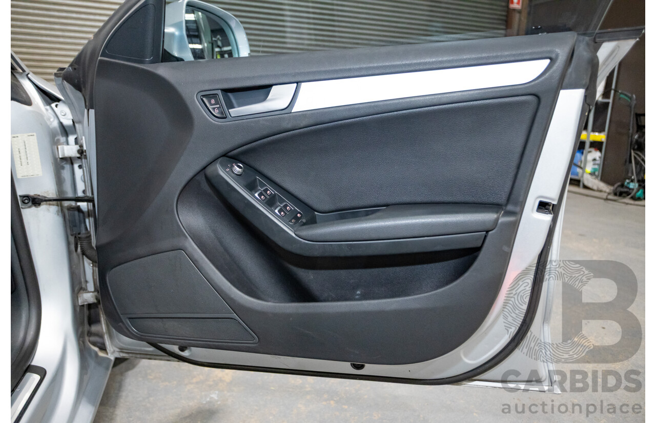 11/2013 Audi A5 Sportback 2.0 TFSI Quattro (AWD) 8T MY13 5d Ice Silver Metallic Turbo 2.0L