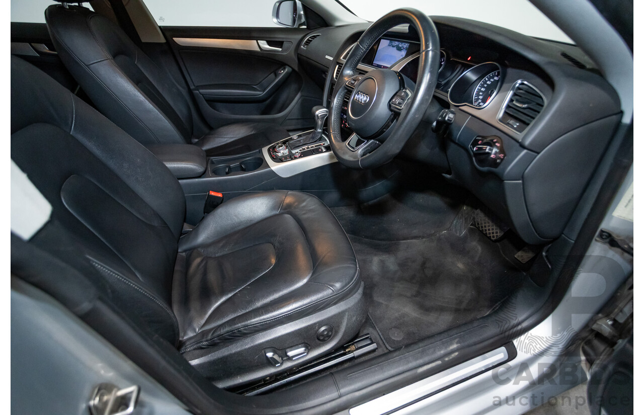 11/2013 Audi A5 Sportback 2.0 TFSI Quattro (AWD) 8T MY13 5d Ice Silver Metallic Turbo 2.0L
