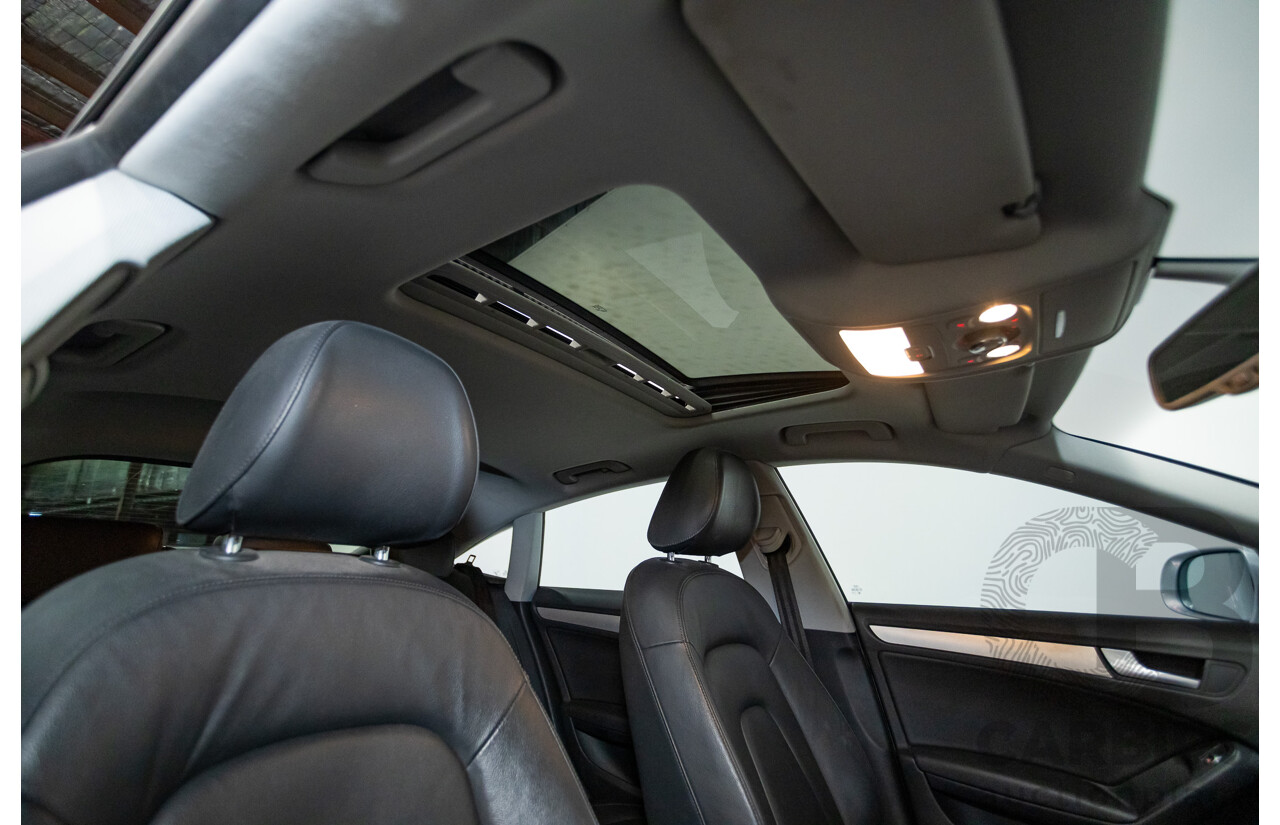 11/2013 Audi A5 Sportback 2.0 TFSI Quattro (AWD) 8T MY13 5d Ice Silver Metallic Turbo 2.0L