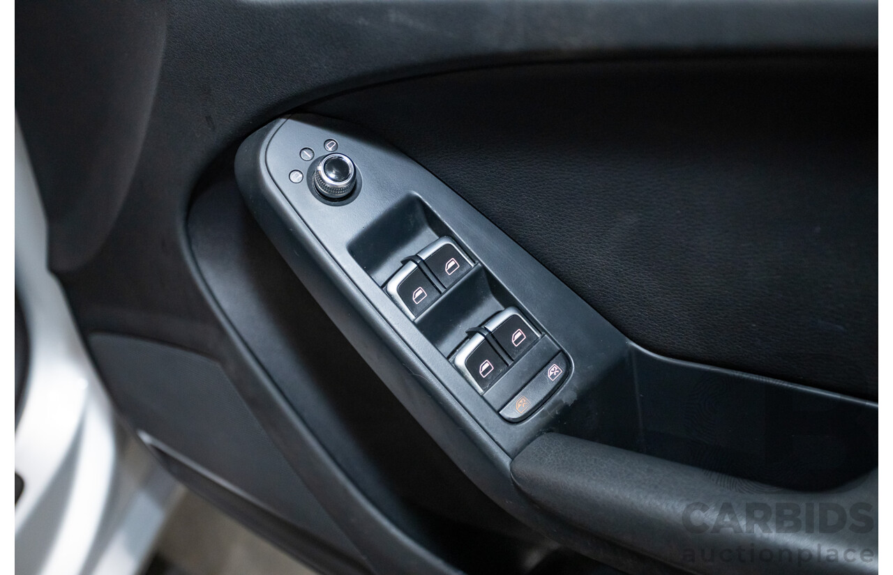 11/2013 Audi A5 Sportback 2.0 TFSI Quattro (AWD) 8T MY13 5d Ice Silver Metallic Turbo 2.0L