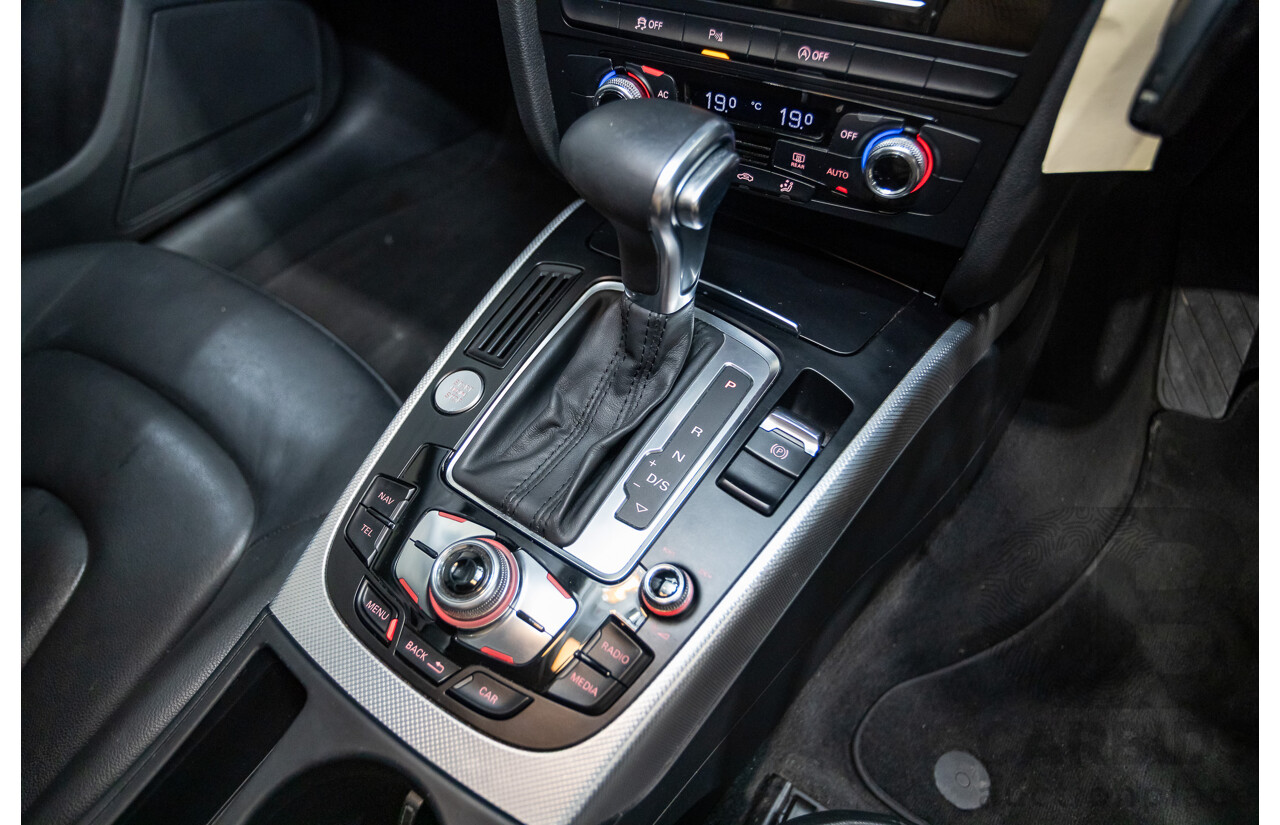 11/2013 Audi A5 Sportback 2.0 TFSI Quattro (AWD) 8T MY13 5d Ice Silver Metallic Turbo 2.0L