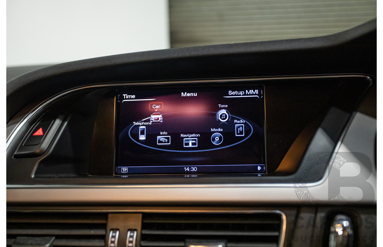 11/2013 Audi A5 Sportback 2.0 TFSI Quattro (AWD) 8T MY13 5d Ice Silver Metallic Turbo 2.0L