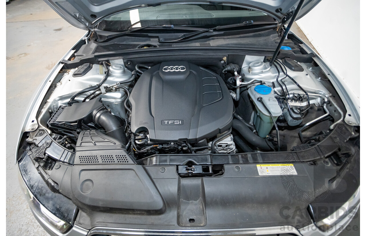 11/2013 Audi A5 Sportback 2.0 TFSI Quattro (AWD) 8T MY13 5d Ice Silver Metallic Turbo 2.0L