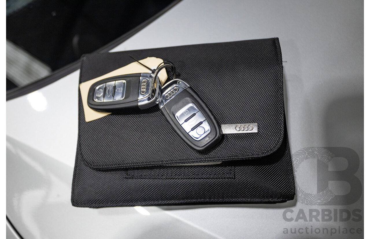 11/2013 Audi A5 Sportback 2.0 TFSI Quattro (AWD) 8T MY13 5d Ice Silver Metallic Turbo 2.0L