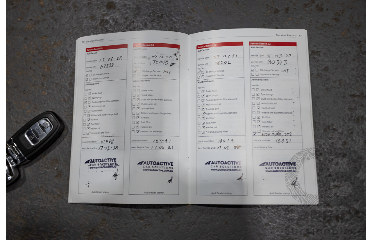 11/2013 Audi A5 Sportback 2.0 TFSI Quattro (AWD) 8T MY13 5d Ice Silver Metallic Turbo 2.0L