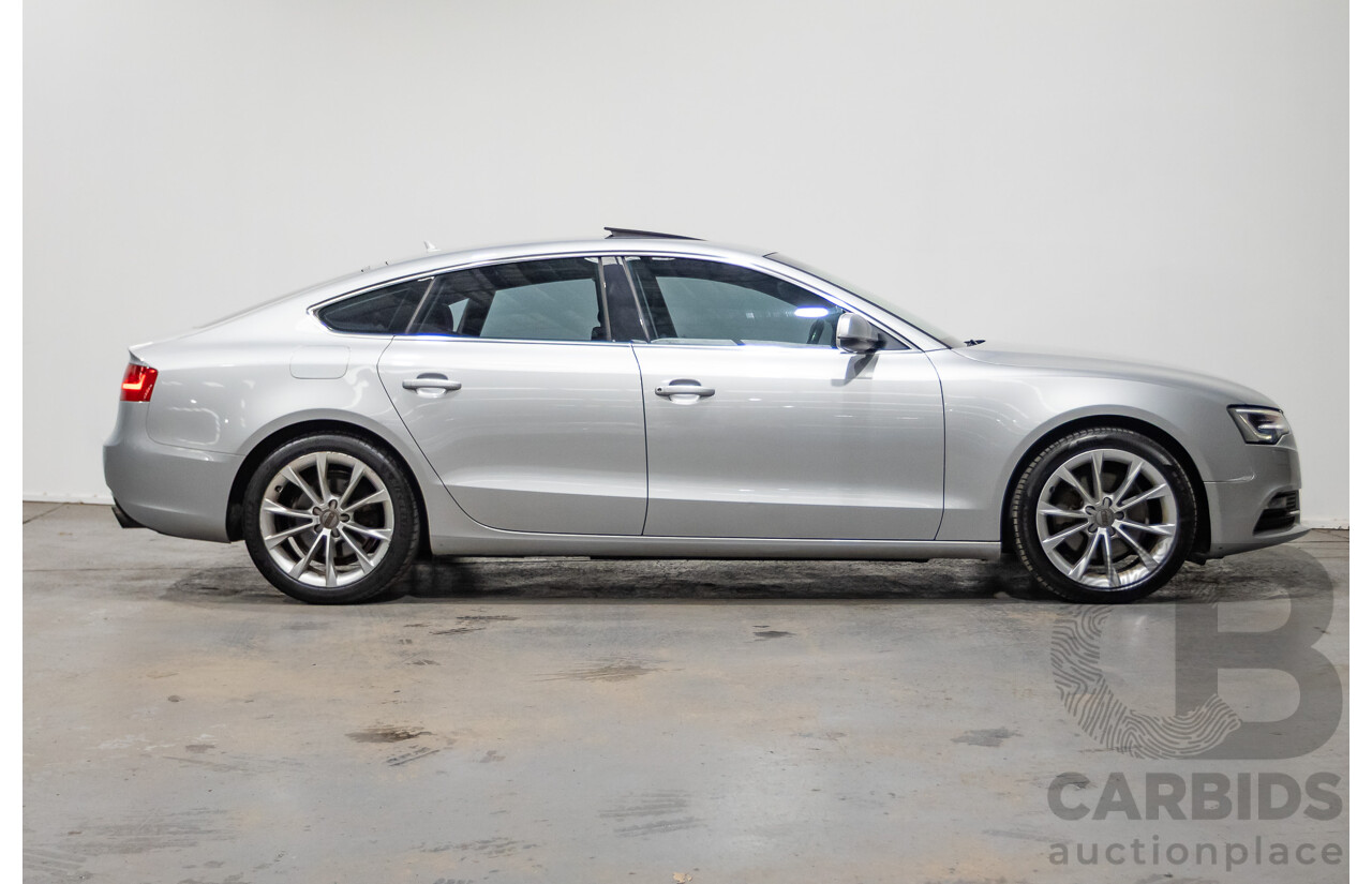 11/2013 Audi A5 Sportback 2.0 TFSI Quattro (AWD) 8T MY13 5d Ice Silver Metallic Turbo 2.0L