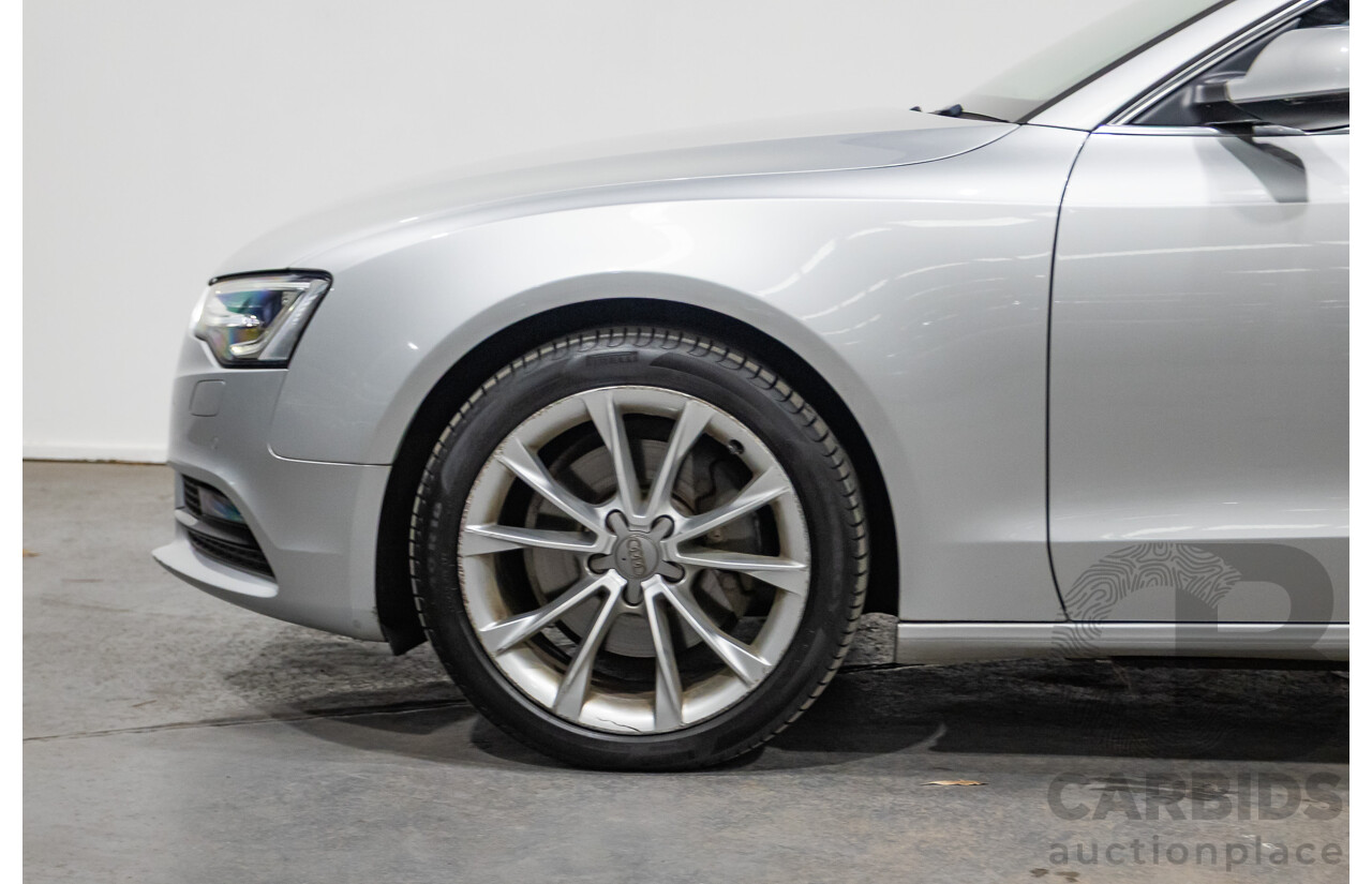 11/2013 Audi A5 Sportback 2.0 TFSI Quattro (AWD) 8T MY13 5d Ice Silver Metallic Turbo 2.0L