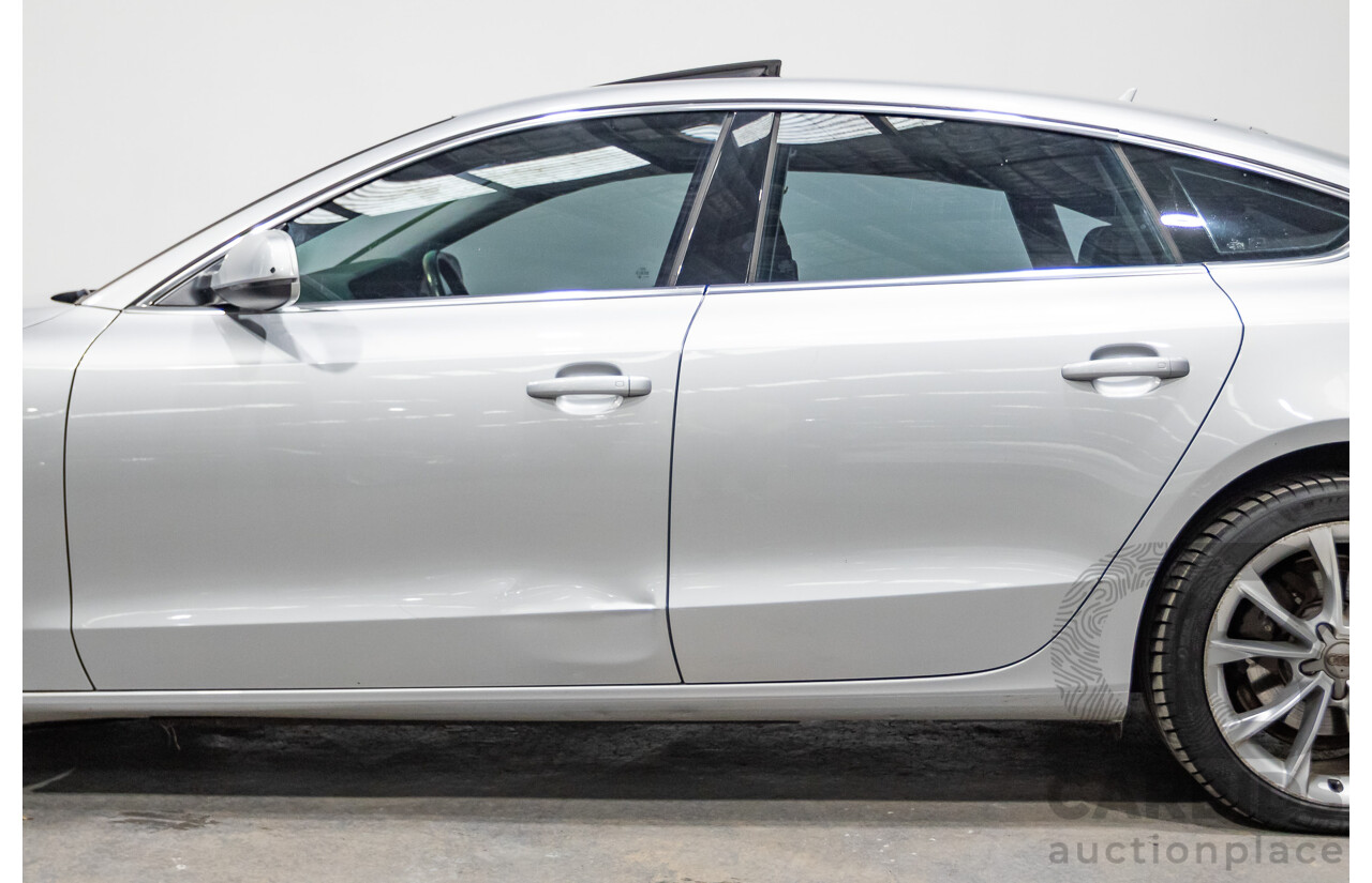 11/2013 Audi A5 Sportback 2.0 TFSI Quattro (AWD) 8T MY13 5d Ice Silver Metallic Turbo 2.0L