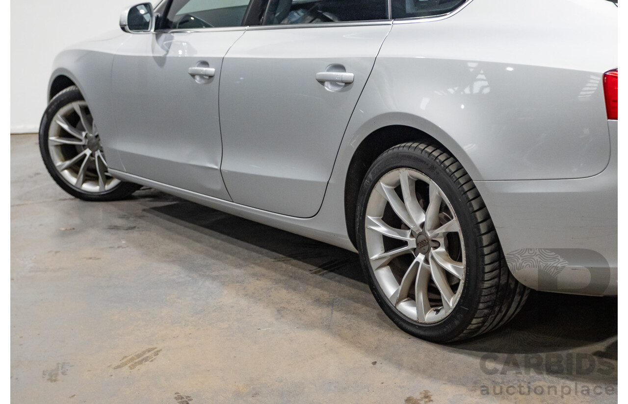 11/2013 Audi A5 Sportback 2.0 TFSI Quattro (AWD) 8T MY13 5d Ice Silver Metallic Turbo 2.0L