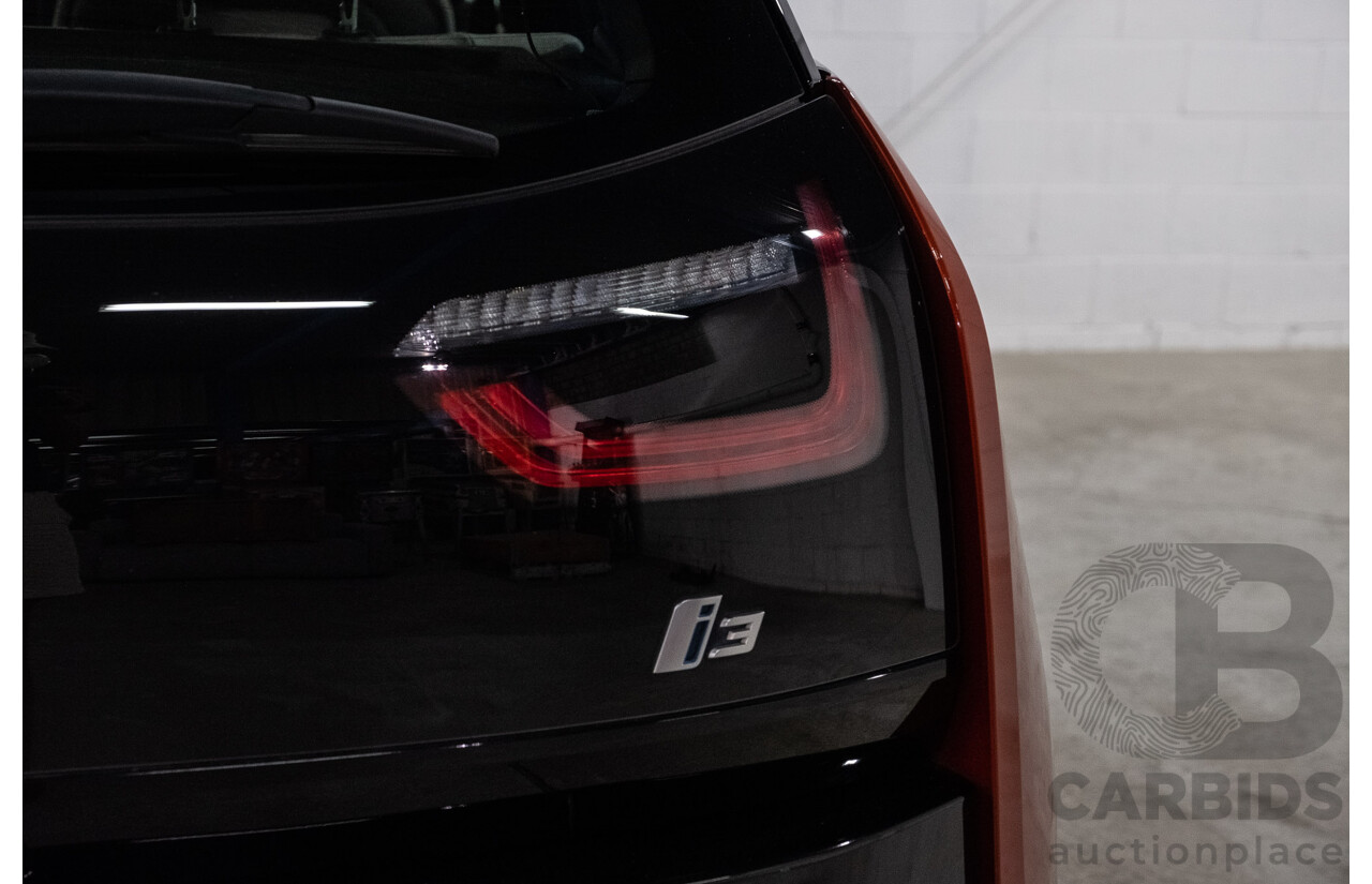 05/2015 BMW i3 REx Hybrid (RWD) IO1 4d Hatchback Solar Orange Metallic/Fluid Black 0.6L - 125kW