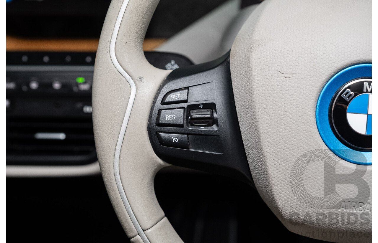 05/2015 BMW i3 REx Hybrid (RWD) IO1 4d Hatchback Solar Orange Metallic/Fluid Black 0.6L - 125kW