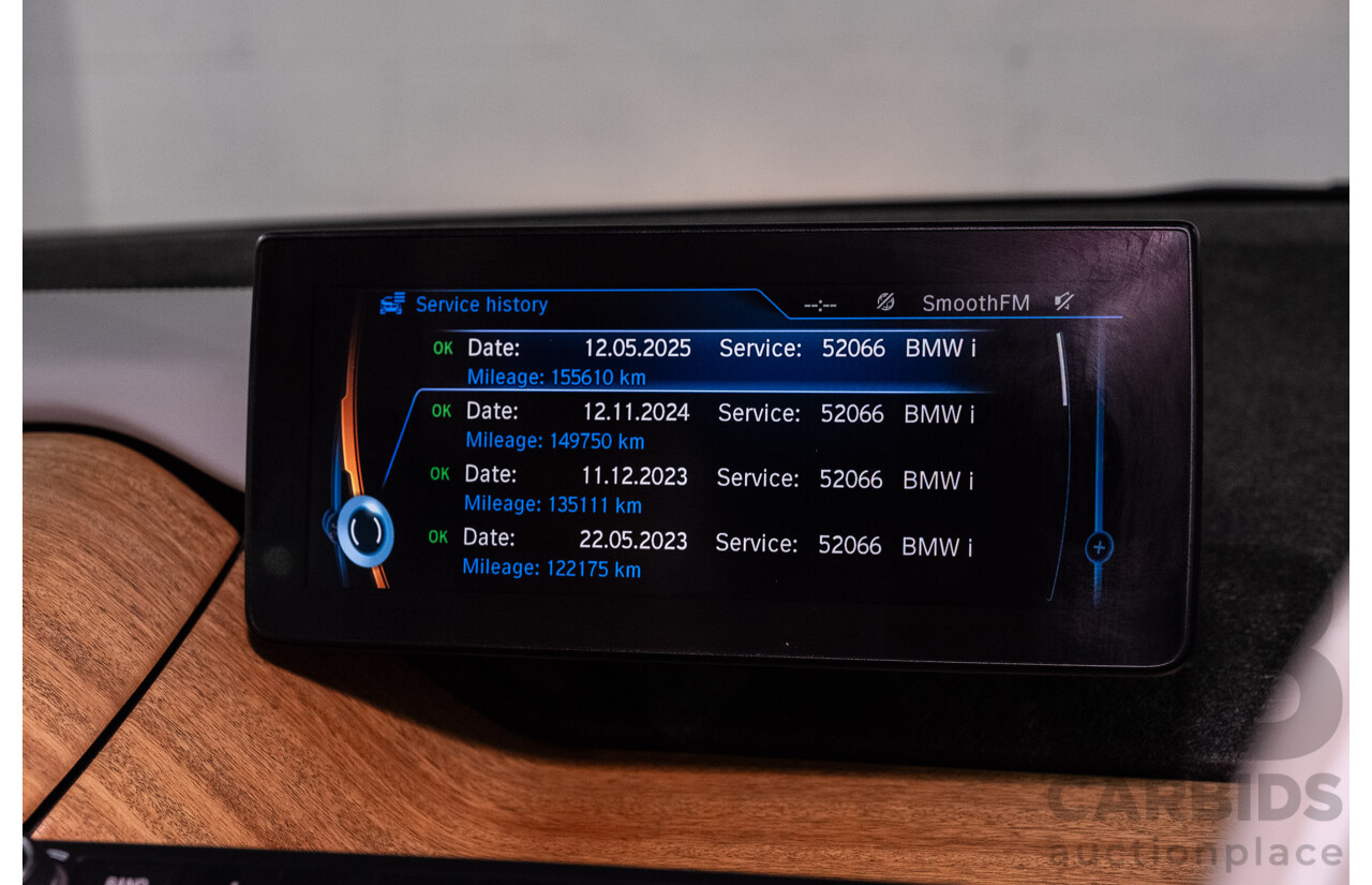 05/2015 BMW i3 REx Hybrid (RWD) IO1 4d Hatchback Solar Orange Metallic/Fluid Black 0.6L - 125kW