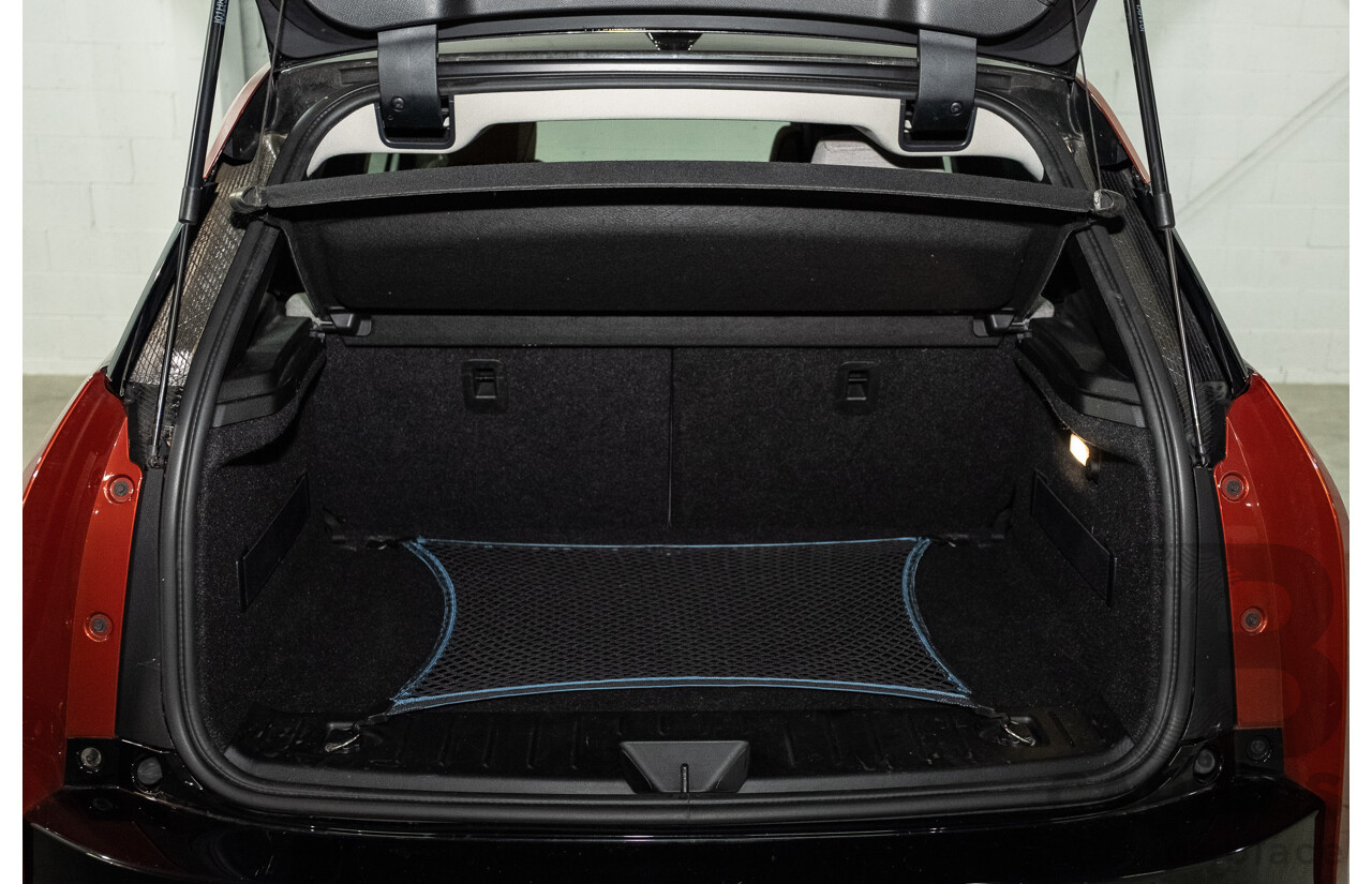 05/2015 BMW i3 REx Hybrid (RWD) IO1 4d Hatchback Solar Orange Metallic/Fluid Black 0.6L - 125kW