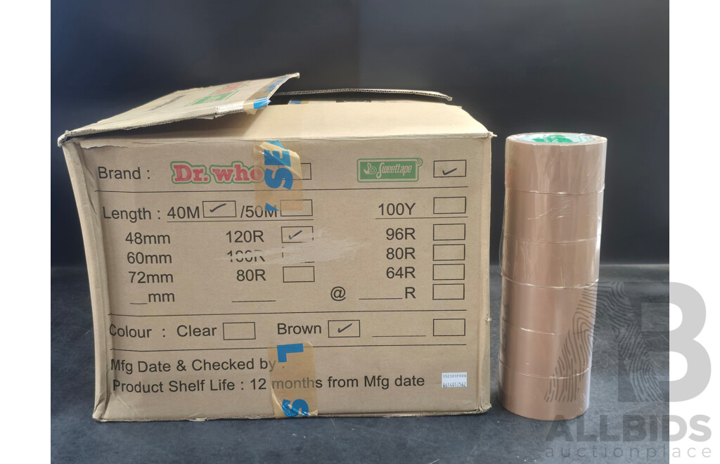 Packaging Tape Brown 48mm X 40m  - Lot of 240