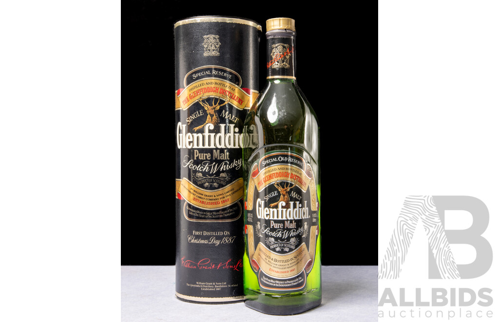 Glrenfiddich Pure Malt Scotch Whisky in Presentation Tube
