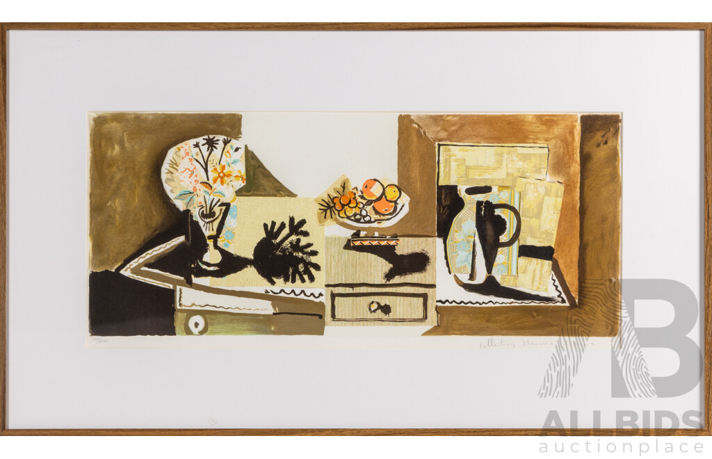 (After) Pablo Picasso (19/20th Centuries, Spanish-Born French, 1881-1973), Nature Morte [Still Life], Editioned Lithograph, 52H x 88W cm (frame)