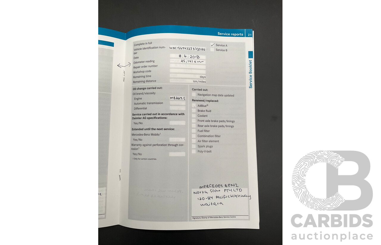 05/2017 Mercedes-Benz GLA 180 (FWD) X156 MY17.5 4d Wagon Cosmos Black Turbo 1.6L