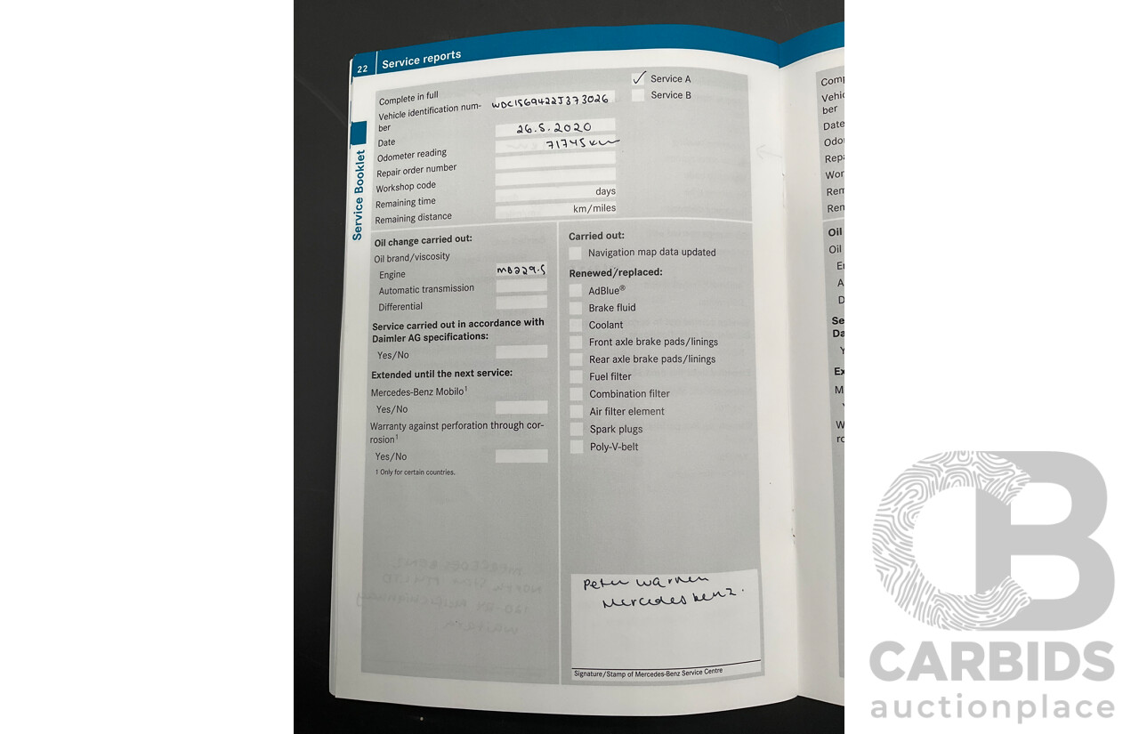 05/2017 Mercedes-Benz GLA 180 (FWD) X156 MY17.5 4d Wagon Cosmos Black Turbo 1.6L