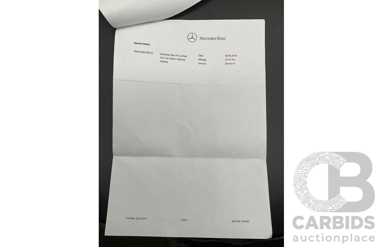 05/2017 Mercedes-Benz GLA 180 (FWD) X156 MY17.5 4d Wagon Cosmos Black Turbo 1.6L