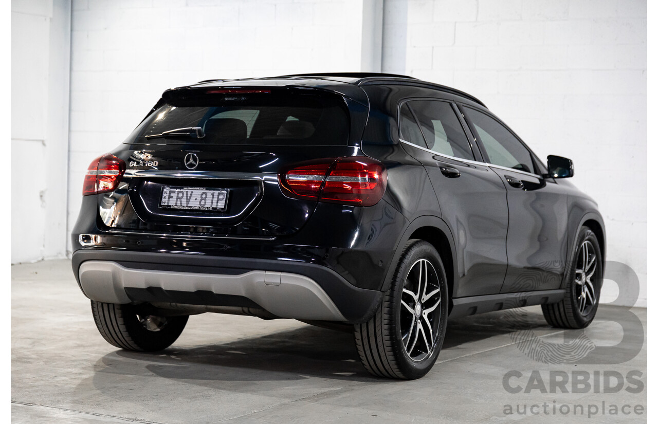 05/2017 Mercedes-Benz GLA 180 (FWD) X156 MY17.5 4d Wagon Cosmos Black Turbo 1.6L