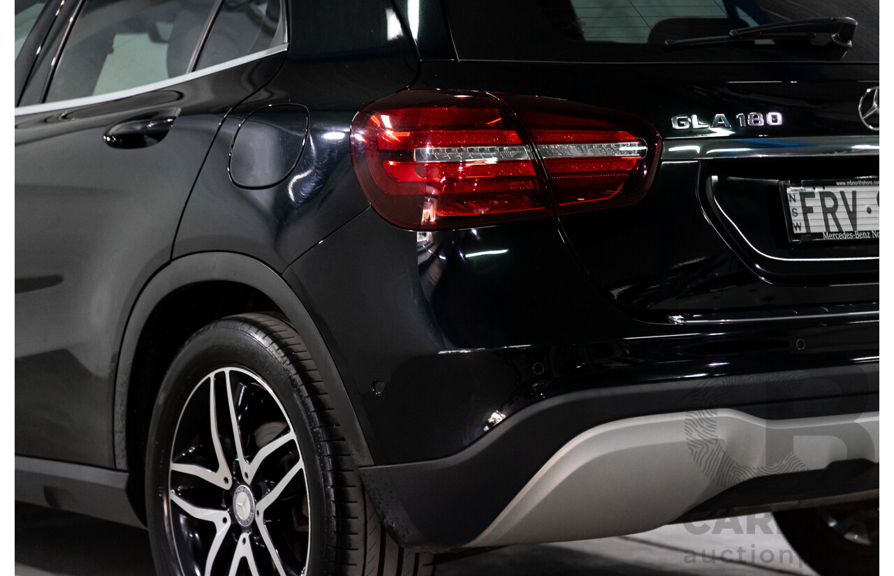 05/2017 Mercedes-Benz GLA 180 (FWD) X156 MY17.5 4d Wagon Cosmos Black Turbo 1.6L