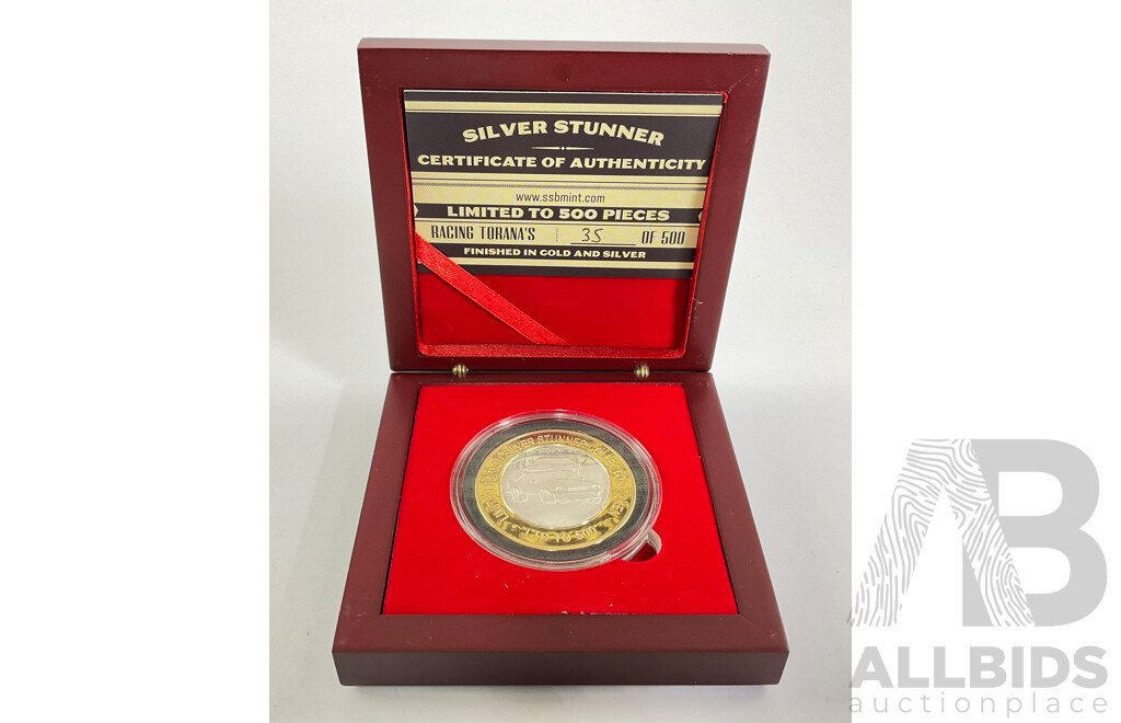 Silver Stunner Racing Torana's Silver/Gold Plate Collector Token