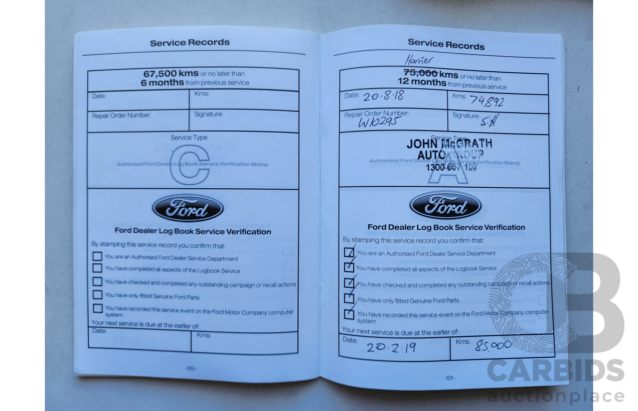 10/2014 Ford Mondeo LX MC 5d Hatchback Blue 2.3L