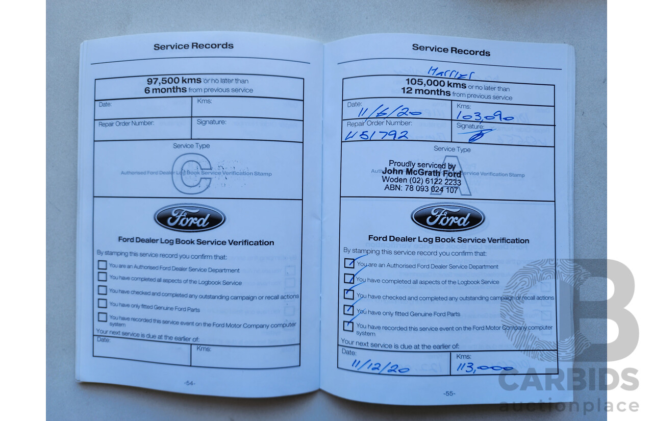 10/2014 Ford Mondeo LX MC 5d Hatchback Blue 2.3L