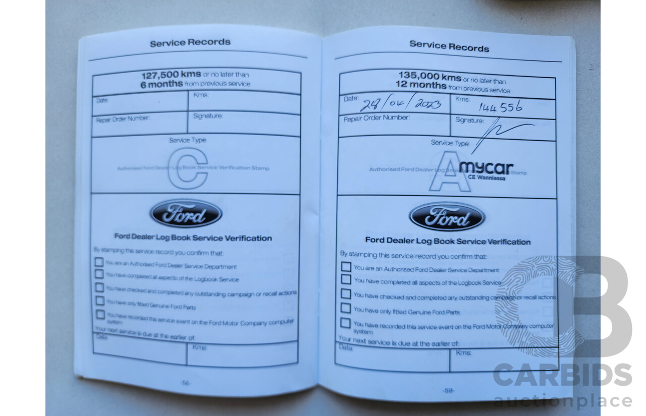 10/2014 Ford Mondeo LX MC 5d Hatchback Blue 2.3L