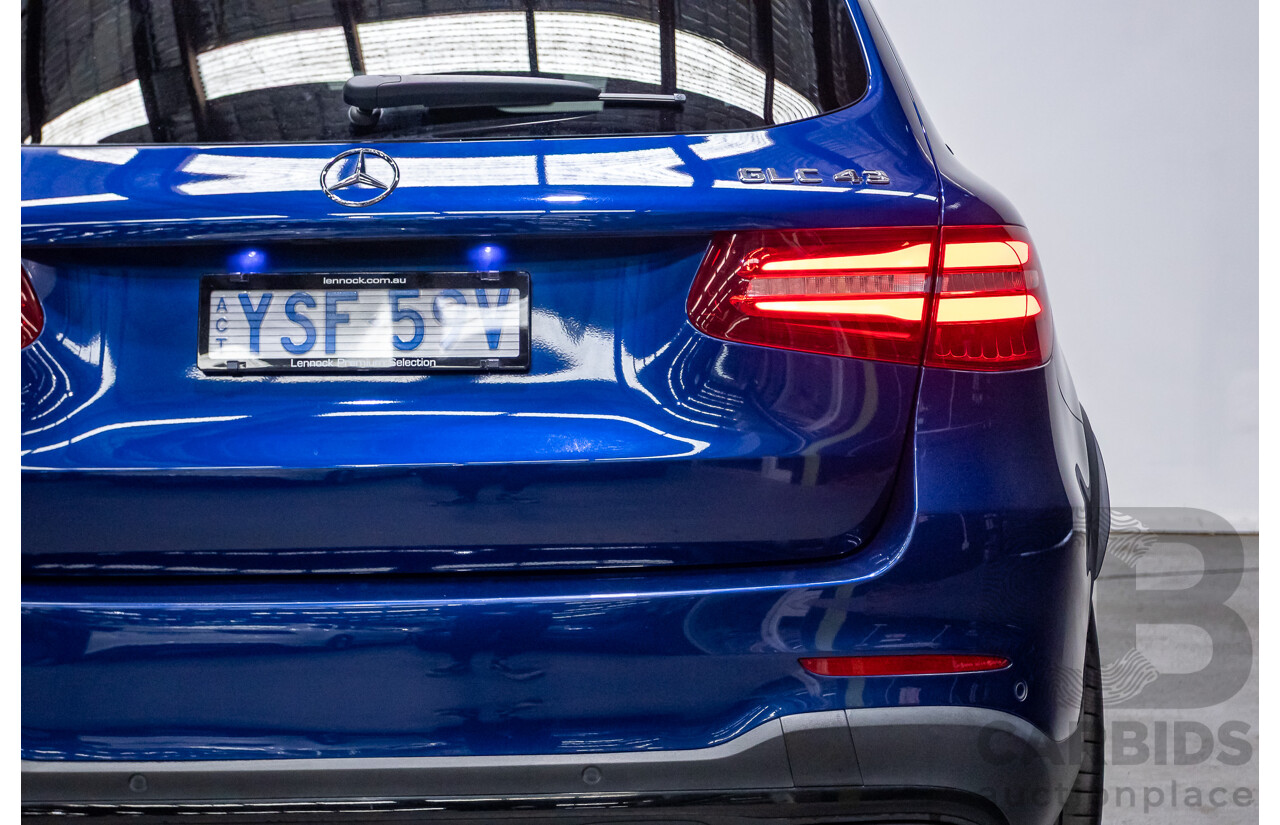04/2019 Mercedes Benz GLC43 AMG (AWD) X253 MY19 4d Wagon Brilliant Blue Metallic Twin Turbo V6 3.0L