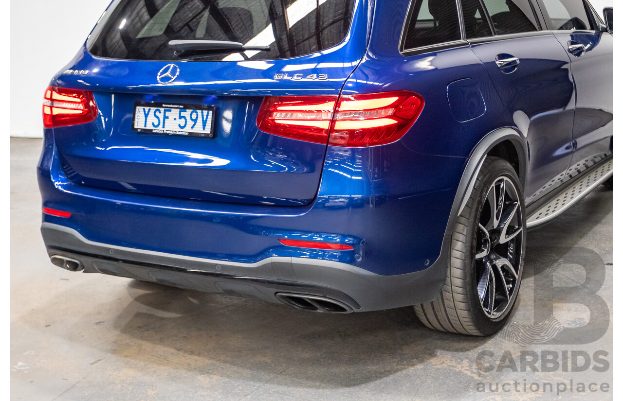04/2019 Mercedes Benz GLC43 AMG (AWD) X253 MY19 4d Wagon Brilliant Blue Metallic Twin Turbo V6 3.0L