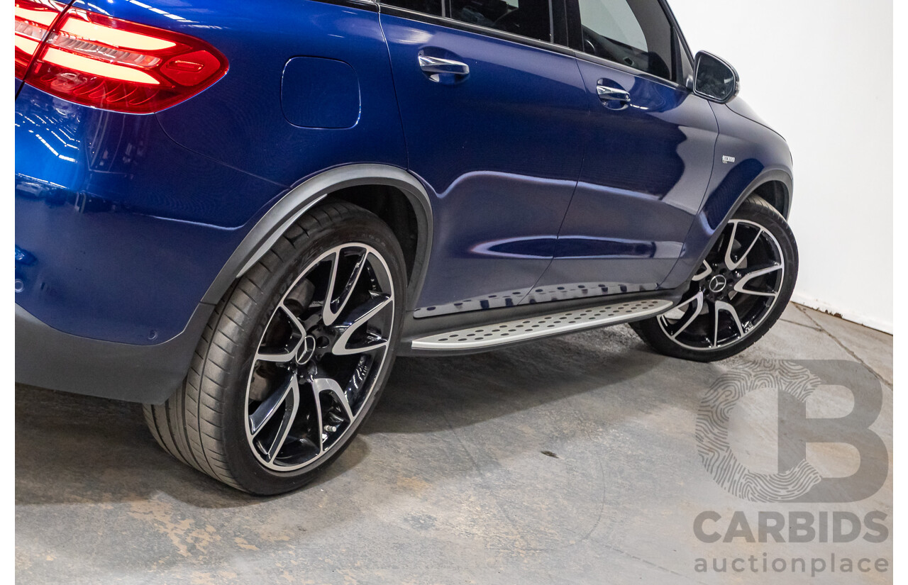 04/2019 Mercedes Benz GLC43 AMG (AWD) X253 MY19 4d Wagon Brilliant Blue Metallic Twin Turbo V6 3.0L