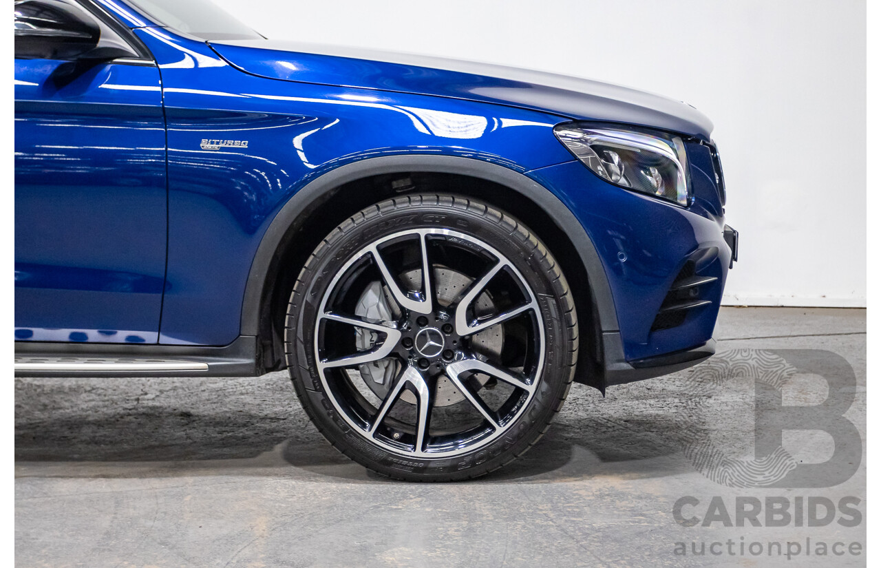 04/2019 Mercedes Benz GLC43 AMG (AWD) X253 MY19 4d Wagon Brilliant Blue Metallic Twin Turbo V6 3.0L