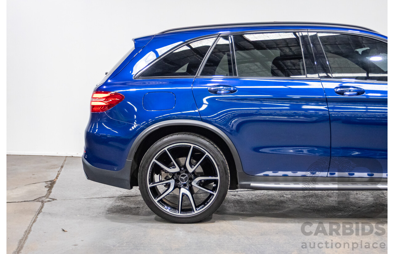 04/2019 Mercedes Benz GLC43 AMG (AWD) X253 MY19 4d Wagon Brilliant Blue Metallic Twin Turbo V6 3.0L