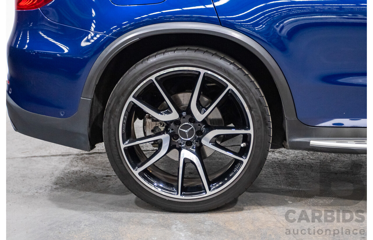 04/2019 Mercedes Benz GLC43 AMG (AWD) X253 MY19 4d Wagon Brilliant Blue Metallic Twin Turbo V6 3.0L
