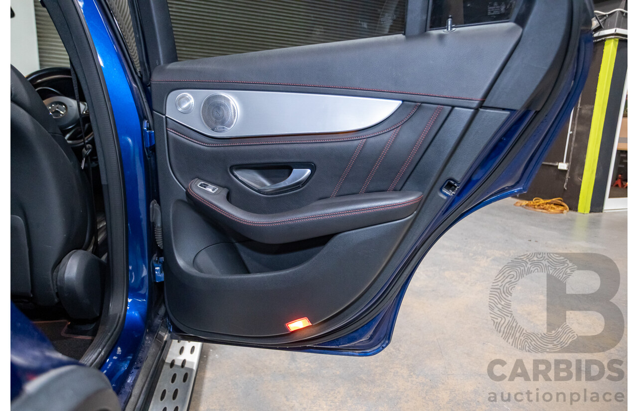 04/2019 Mercedes Benz GLC43 AMG (AWD) X253 MY19 4d Wagon Brilliant Blue Metallic Twin Turbo V6 3.0L