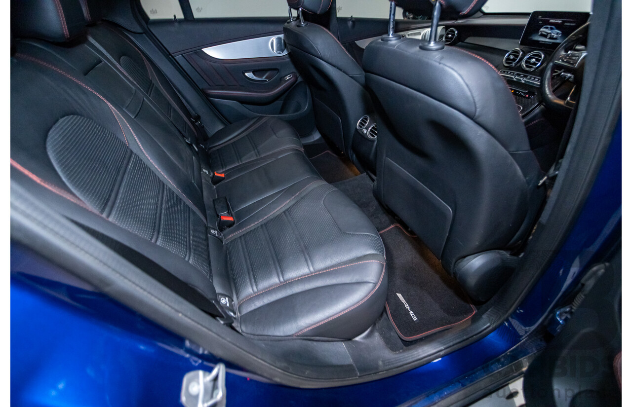 04/2019 Mercedes Benz GLC43 AMG (AWD) X253 MY19 4d Wagon Brilliant Blue Metallic Twin Turbo V6 3.0L